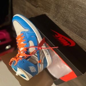 Air Jordan one high off-white university blues